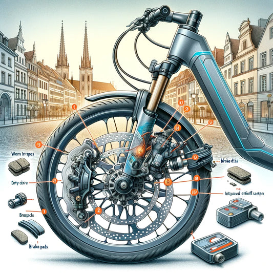 Why do some electric bikes' braking performance deteriorate quickly?