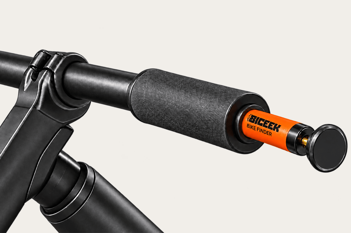 BICEEK Findhoo 200 installed inside a compatible bicycle handlebar