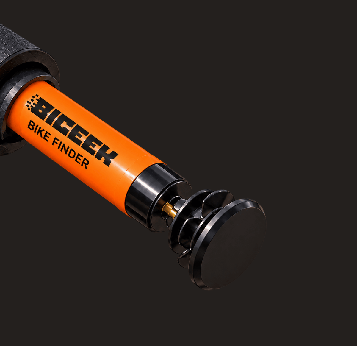 BICEEK Findhoo 200 inside a bicycle handlebar